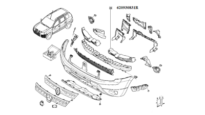 Absorbant Soc Bara Fata Stanga Dacia Duster 2010-2018, Intaritura