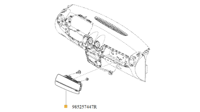 Airbag Pasager Dacia Duster 2 Renault 985257447r