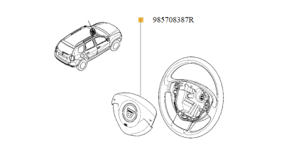 Airbag Sofer Dacia Duster 2 Renault 985708387r