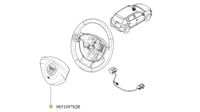 Airbag Volan Dacia Logan 2012-2018 Renault 985109782r
