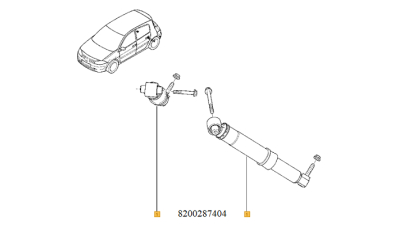Amortizor Spate Renault Megane 2 2002-2008 Sedan/Combi