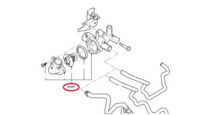 Ansamblu Termostat Ford Transit 04.06-08.14 Motorizare 2.2d/2.4d