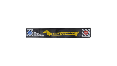 Aparatori noroi trailer camion 2360mm din cauciuc culoare negru cu inscriptie Long Vehicle in relief