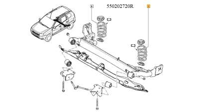 Arc Suspensie Spate Dacia Duster 4x4 06.10-01.18 Motor 1.5d/1.6