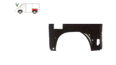Aripa spate Mercedes Vito (V638), Clasa V, 1996-2003, Partea Stanga, Lungime 1277 mm , Inaltime 740mm ,