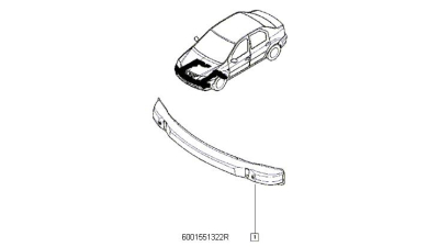Armatura (Traversa) Bara Fata Dacia Logan Facelift 2009-2012 Sandero 2008-2012 Nissan Np200 2009-2013