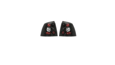 Set stopuri tuning spate negru-transparent, lampa Opel Astra G (T98) Hatchback 01.1998-08.2009 BestAutoVest partea Dreapta+Stanga, cu suport pentru becuri