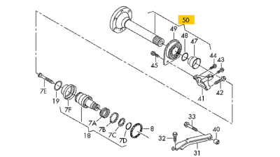 Ax Intermediar Planetara Dreapta Vw 02N409344E