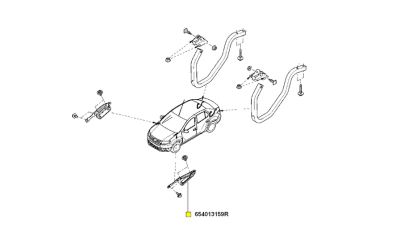 Balama Capota Fata Stanga Dacia Logan 2012-2018 Renault 654013159r