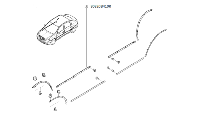 Bandou Usa Fata Dreapta Dacia Logan Ii 2012-2018, 808203410r