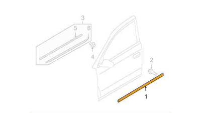 Bandou Usa Stanga Fata Vw 4F0853959KGRU