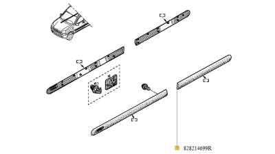 Bandou Usa Stanga Spate Renault Kangoo 1998-2008