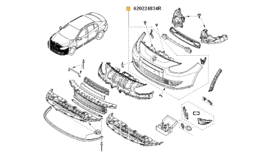 Bara Fata Renault Fluence 2010-2013