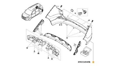 Bara Spate Dacia Lodgy 2012-2018