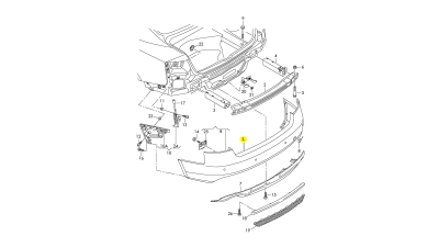 Bara Spate Vw 8T8807303AGRU