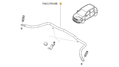 Bara Stabilizatoare Punte Fata Dacia Logan 2 2012-; Sandero 2 2012-2018 ; 546115934r