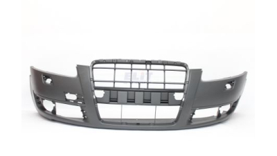 Bara fata Audi A6 (C6), 05.2004-10.2008, grunduita, cu gauri pentru spalatoare faruri, 4F0807105AGRU