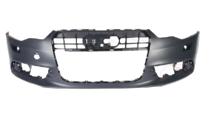 Bara fata Audi A6 (C7), 01.2011-06.2014, grunduita, cu gauri pentru senzori de parcare,cu gauri pentru spalatoare faruri, 4G0807065
