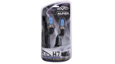 Set 2 becuri auto cu halogen pentru far EVO Formance Alfas H7 12V 85W 4300K albastru/blue
