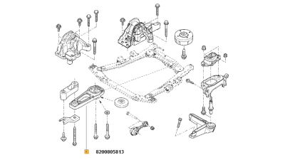 Suport Motor Inferior Dacia Duster 1.5dci 2010-2018 , Tampon