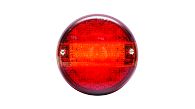 Lampa ceata LED rosie cu semnalizare fi 140mm
