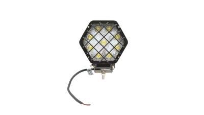 Lampa proiector hexagonal cu grilaj metalic negru, 9 LED-uri, unghi de radiere 30, DC 10-80V 27W Breckner Germany