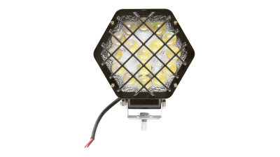 Lampa proiector hexagonal cu lumina alba si grilaj 16 LED-uri 12/24V, 125mm Breckner Germany