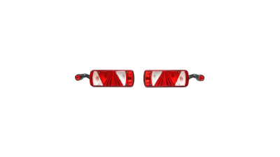 Set lampi 24V spate camion 470x350x90mm, cu lampi de gabarit Breckner Germany