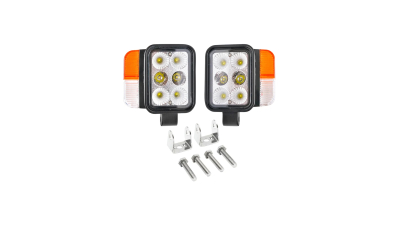 Set faruri universale tractor stanga si dreapta cu LED 10-80V, temperatura culoare 6000K, pozitii 3W LED si semnalizare 3W LED Breckner Germany