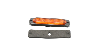 Lampa laterala stroboscopica LED galbena 113mm 12-24V FR2172Y Breckner Germany