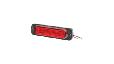 Lampa laterala stroboscopica led rosie 113mm 12-24V FR1271R Breckner Germany