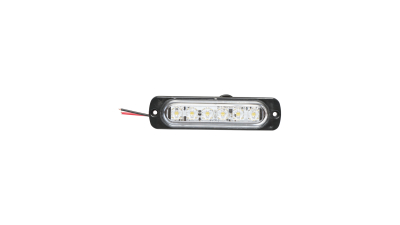 Lampa laterala stroboscopica led alba 113mm 12-24V FR1272W Breckner Germany