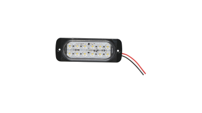 Lampa laterala stroboscopica led alba 115mm 12-24V FR1278W Breckner Germany