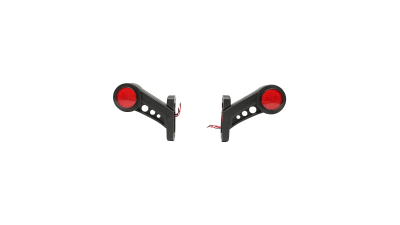 Set lampi laterale de gabarit cu LED 12-24V, rosu-alb, PVC elastic Breckner Germany BK69515