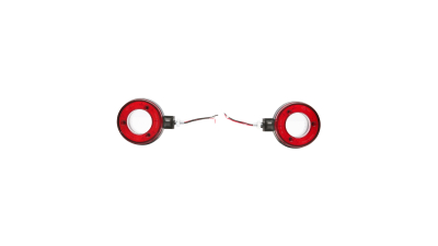 Lampa pozitie cu LED 12/24V pentru oglinda camion rosu/alb FR0330RW Breckner Germany