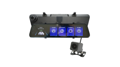 Oglinda retrovizoare auto cu display 11.6 inch si camera video fata/spate HD, IPS Breckner Germany