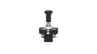 Intrerupator scurt on-off 12V/5A pull switch cu piulita prindere metalica Breckner Germany