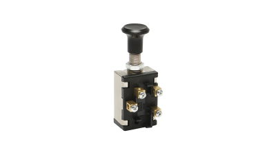 Intrerupator scurt on-off 12V/5A pull switch cu piulita prindere metalica Breckner Germany BK77245