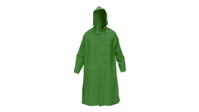 Pelerina cu gluga impermeabila poliester si PVC cu fante de aerisire, 2 buzunare si fermoar verde XXL Breckner Germany