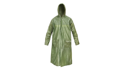 Pelerina cu gluga impermeabila din PVC, 2 buzunare, inchidere cu capse, verde inchis, XXL Breckner Germany