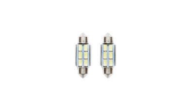 Set 2 becuri LED SMD SOFIT 36mm 12V 0,2A lumina rece Breckner Germany
