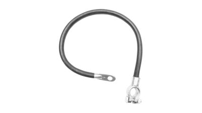 Cablaj/Cablu punte legatura curent baterii 500mm cu clema borna-papuc inelar, strangere pe surub Breckner Germany