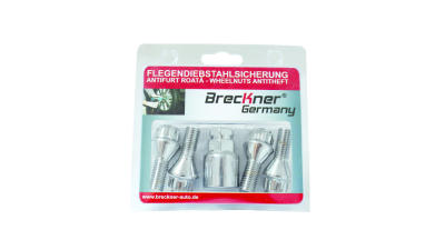 Set 4 prezoane antifurt roti cu cheie speciala M12X1.25X26mm conic A