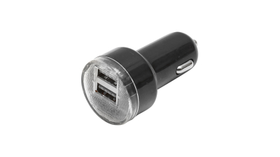 Incarcator priza bricheta 2 USB 2.1A negru fara fir1