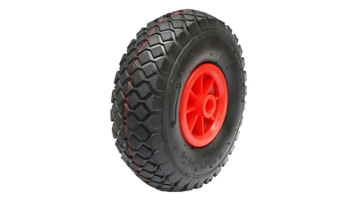 Roata pneumatica 260X85mm cu janta PVC pentru roata de sprijin remorca prindere pe ax fi20mm anvelopa 4.10/3.50-4