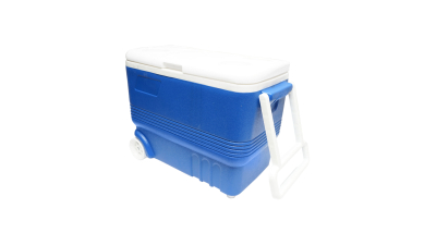 Lada frigorifica pentru picnic 45L albastra cu roti 610x330x440mm Breckner Germany