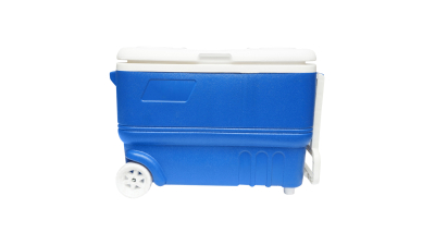 Lada frigorifica pentru picnic 38L albastra cu roti 610x335x410mm Breckner Germany