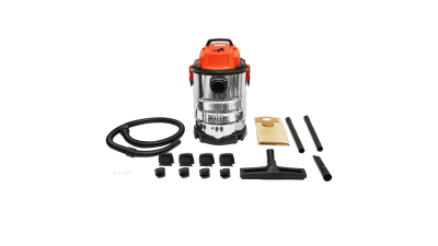 Aspirator profesional industrial volum 30L 220V 1200W corp din inox Breckner Germany