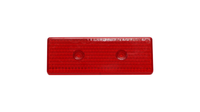 Catadioptru reflectorizant rosu 43x119mm