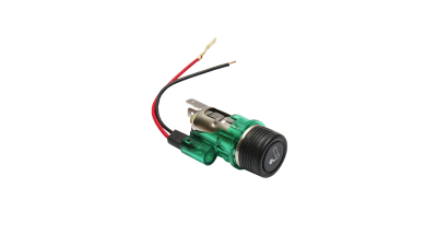 Priza cu bricheta auto, universala, 12V, fi28, cu lumina integrata verde, Breckner Germany